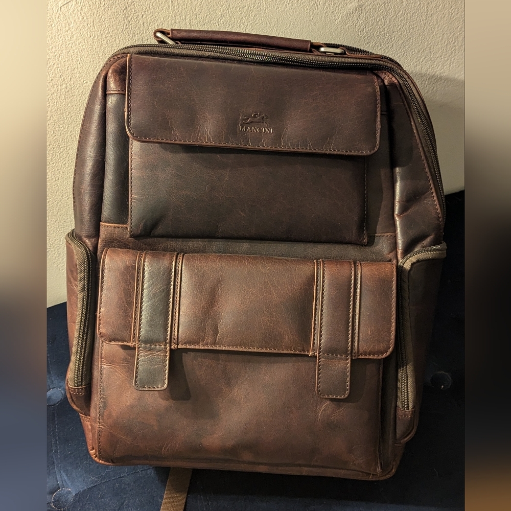 Mancini Leather Laptop Bag